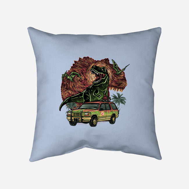 Dino Expedition-None-Removable Cover w Insert-Throw Pillow-glitchygorilla