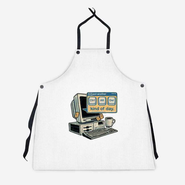 Just Another Day-Unisex-Kitchen-Apron-glitchygorilla