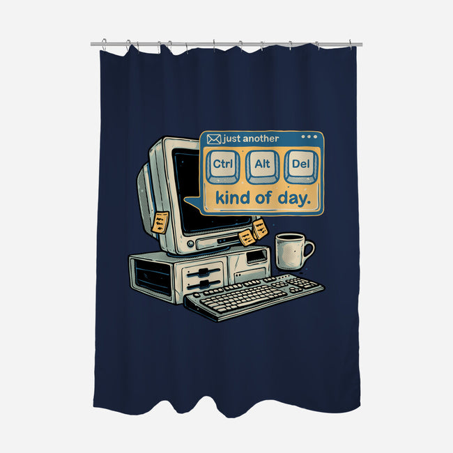 Just Another Day-None-Polyester-Shower Curtain-glitchygorilla