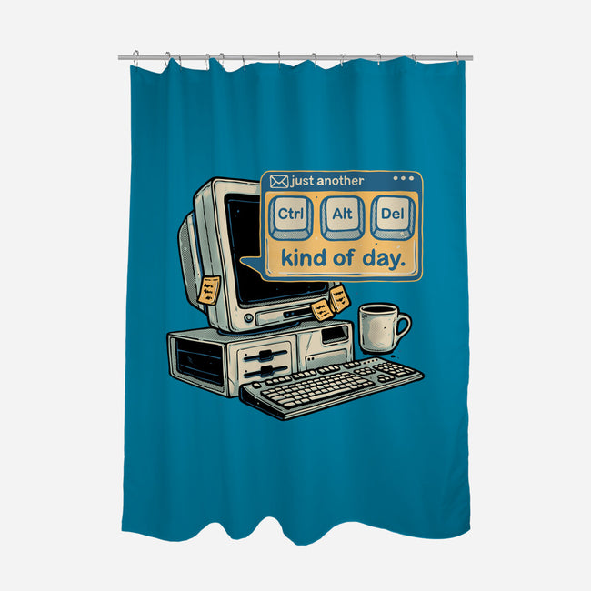 Just Another Day-None-Polyester-Shower Curtain-glitchygorilla