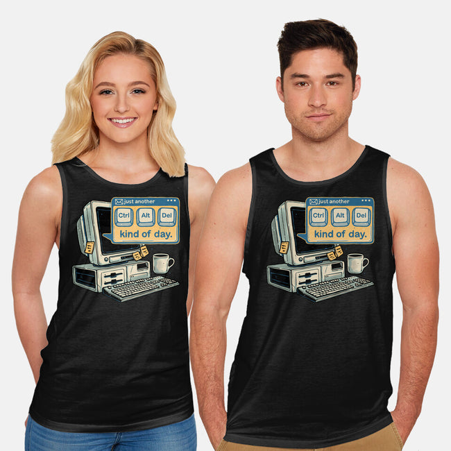 Just Another Day-Unisex-Basic-Tank-glitchygorilla