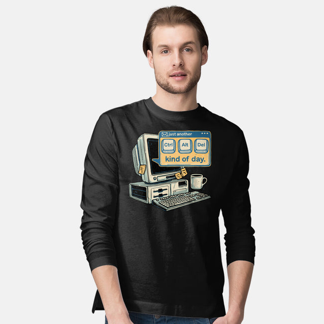 Just Another Day-Mens-Long Sleeved-Tee-glitchygorilla