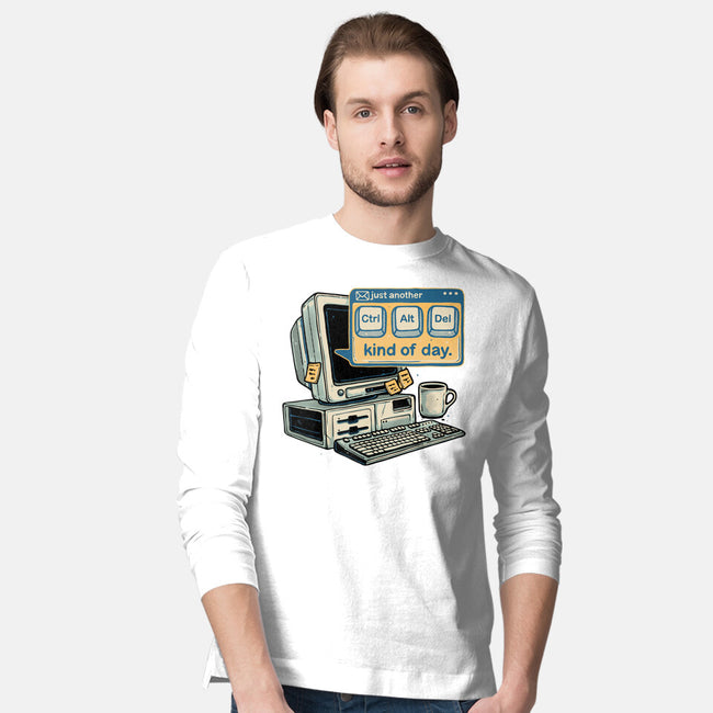 Just Another Day-Mens-Long Sleeved-Tee-glitchygorilla