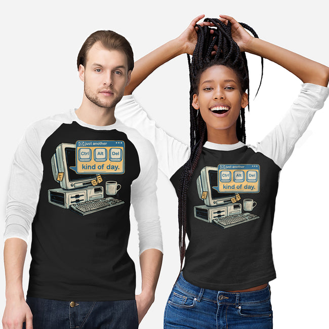 Just Another Day-Unisex-Baseball-Tee-glitchygorilla