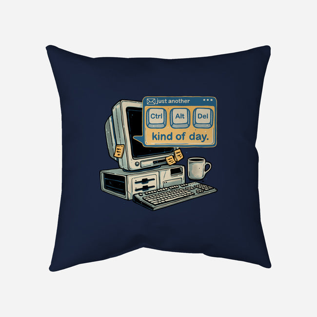 Just Another Day-None-Removable Cover w Insert-Throw Pillow-glitchygorilla