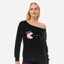 Pill-Man-Womens-Off Shoulder-Sweatshirt-Raffiti