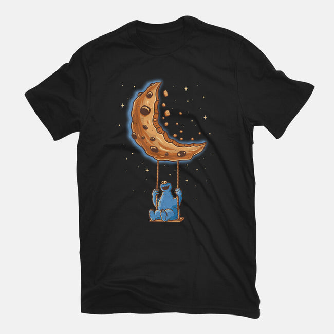 Cookie Moonster-Womens-Fitted-Tee-retrodivision