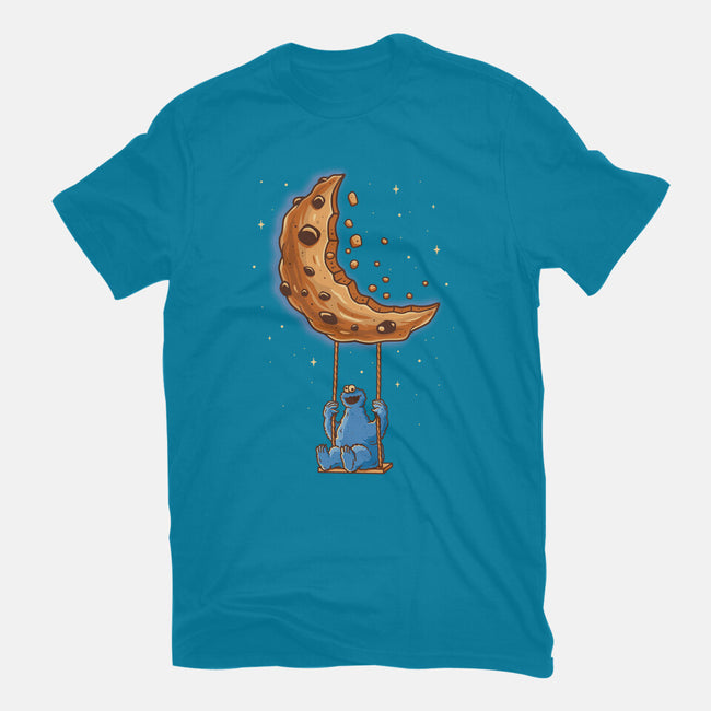 Cookie Moonster-Unisex-Basic-Tee-retrodivision