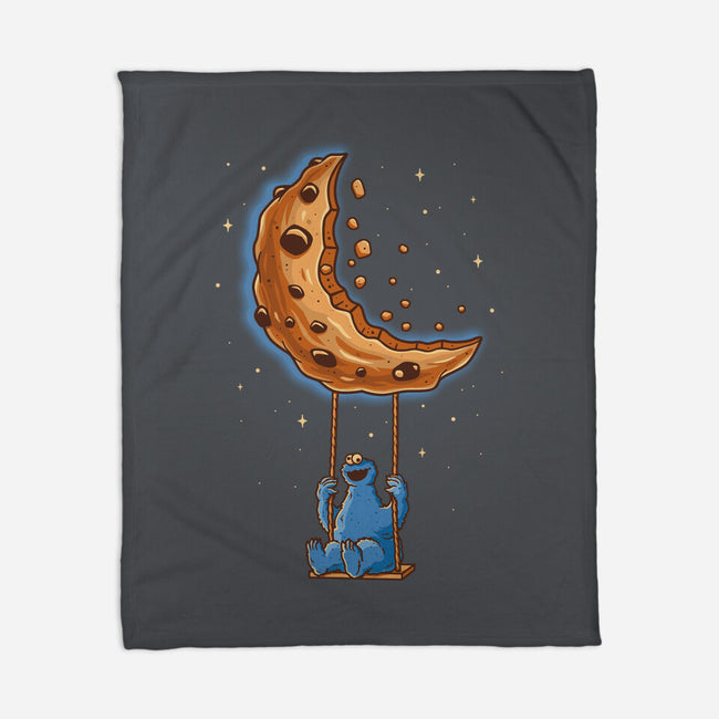 Cookie Moonster-None-Fleece-Blanket-retrodivision