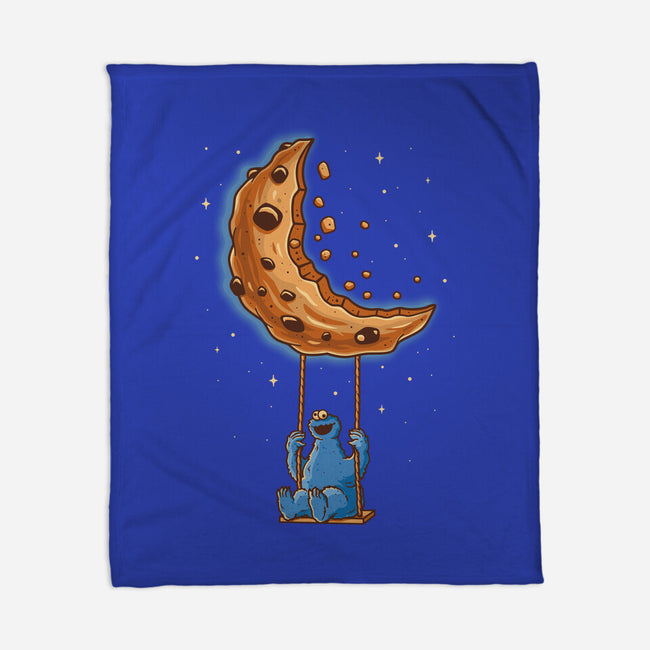 Cookie Moonster-None-Fleece-Blanket-retrodivision