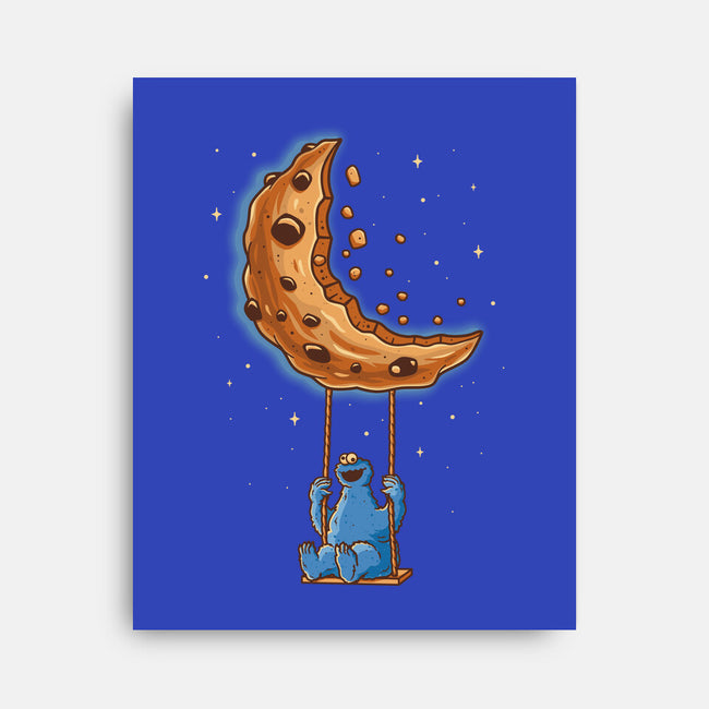 Cookie Moonster-None-Stretched-Canvas-retrodivision