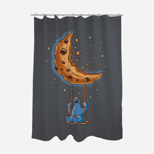 Cookie Moonster-None-Polyester-Shower Curtain-retrodivision