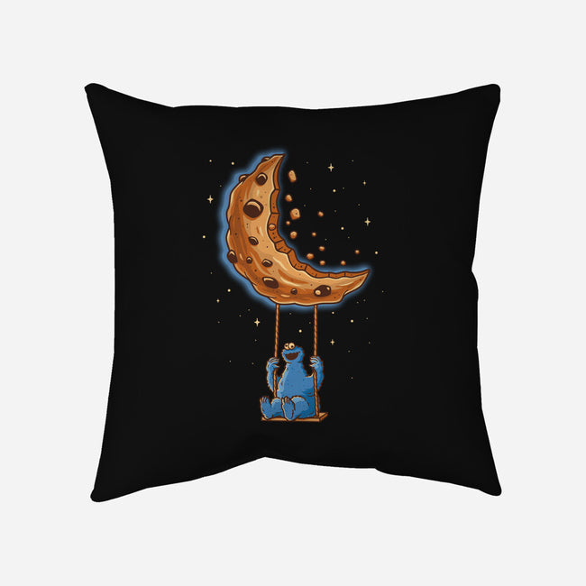 Cookie Moonster-None-Removable Cover w Insert-Throw Pillow-retrodivision