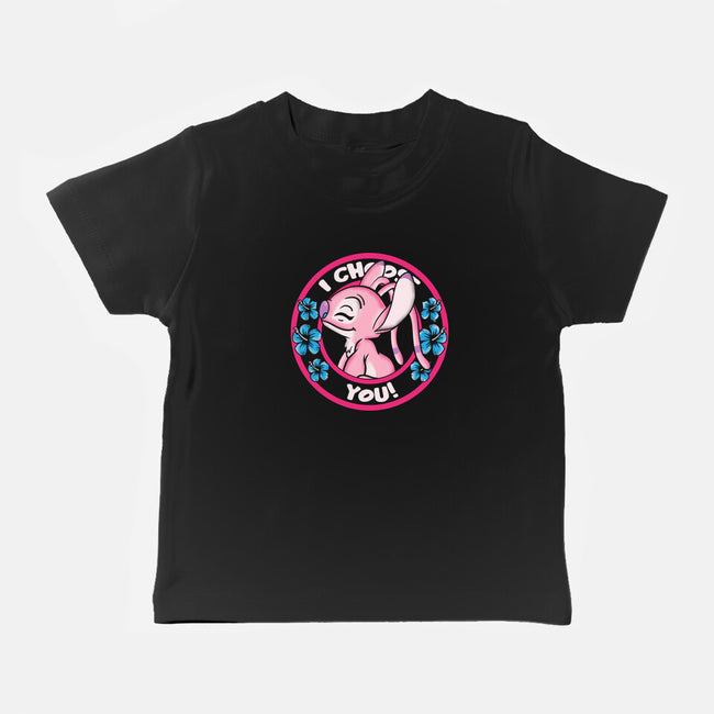 I Choose You Angel-Baby-Basic-Tee-turborat14