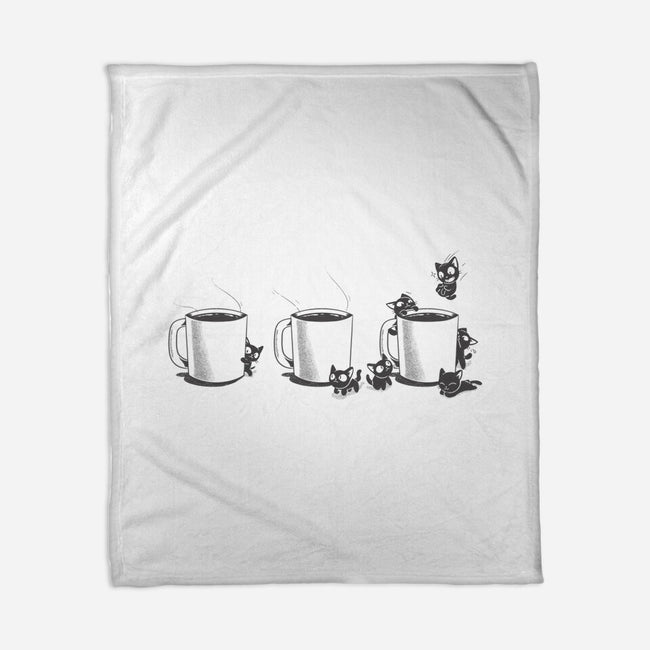 Coffee Cat Too-None-Fleece-Blanket-yumie