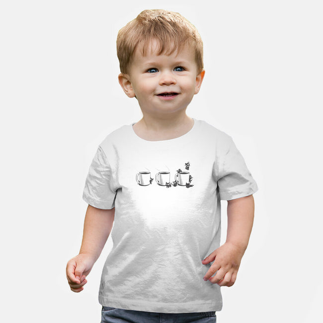 Coffee Cat Too-Baby-Basic-Tee-yumie