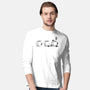 Coffee Cat Too-Mens-Long Sleeved-Tee-yumie