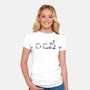 Coffee Cat Too-Womens-Fitted-Tee-yumie