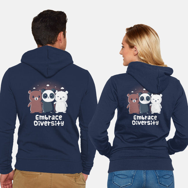 Embrace Diversity-Unisex-Zip-Up-Sweatshirt-yumie