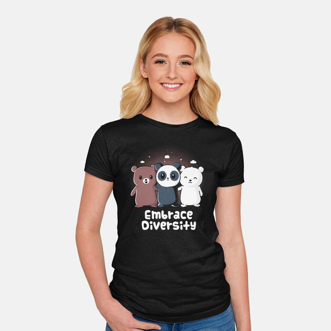 Embrace Diversity-Womens-Fitted-Tee-yumie