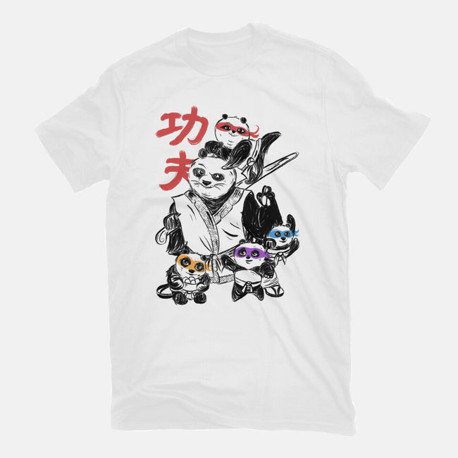 Kung Fu Panda Three-Womens-Basic-Tee-yumie