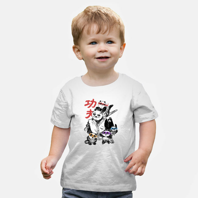 Kung Fu Panda Three-Baby-Basic-Tee-yumie