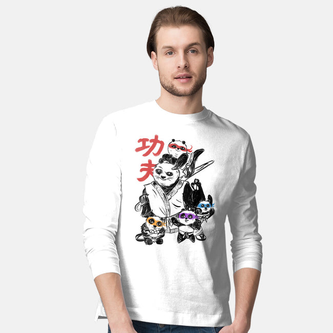 Kung Fu Panda Three-Mens-Long Sleeved-Tee-yumie