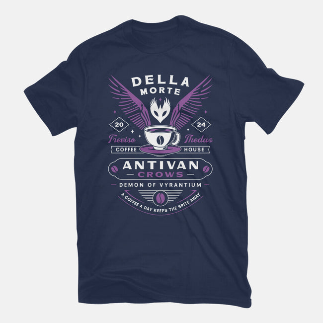 Antivan Crows Coffee Crest-Womens-Fitted-Tee-LAGELANTEE