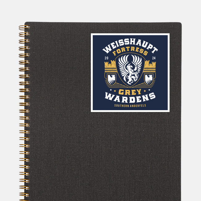 Grey Wardens Fortress Crest-None-Glossy-Sticker-LAGELANTEE