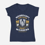 Grey Wardens Fortress Crest-Womens-V-Neck-Tee-LAGELANTEE