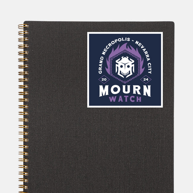 Mourn Watch Emblem-None-Glossy-Sticker-LAGELANTEE