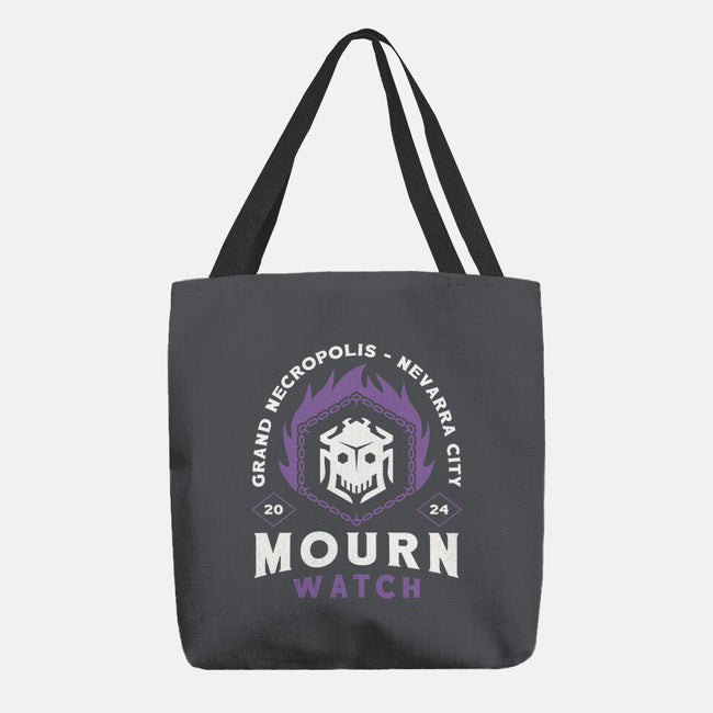 Mourn Watch Emblem-None-Basic Tote-Bag-LAGELANTEE