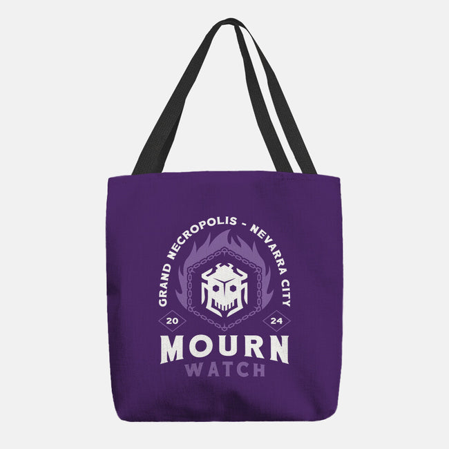 Mourn Watch Emblem-None-Basic Tote-Bag-LAGELANTEE