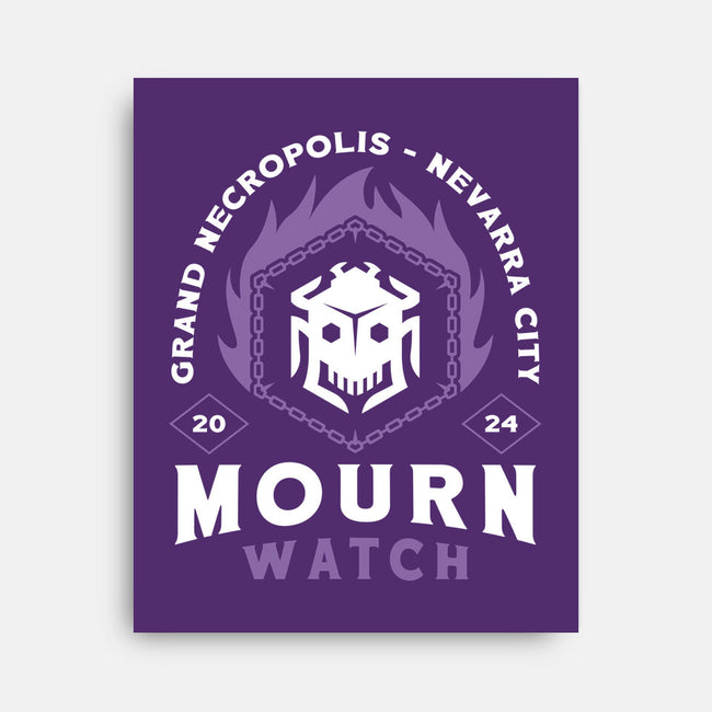 Mourn Watch Emblem-None-Stretched-Canvas-LAGELANTEE