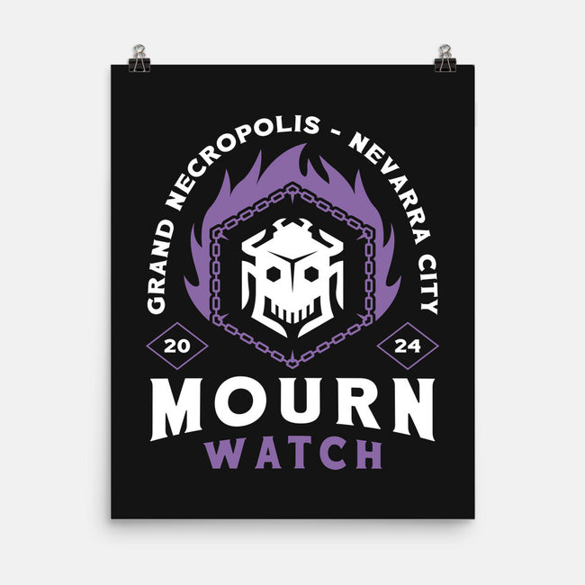 Mourn Watch Emblem-None-Matte-Poster-LAGELANTEE