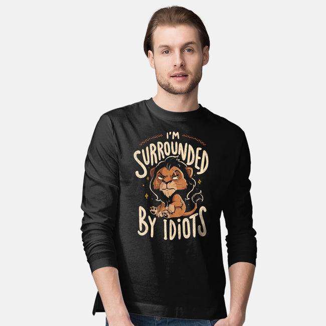 I Am Surrounded By Idiots-Mens-Long Sleeved-Tee-Arigatees