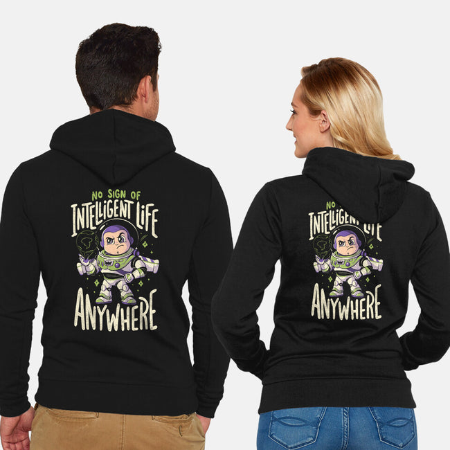 No Sign Of Intelligent Life-Unisex-Zip-Up-Sweatshirt-Arigatees