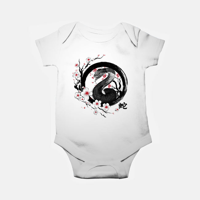 Year Of The Wood Snake-Baby-Basic-Onesie-DrMonekers