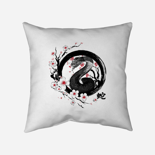 Year Of The Wood Snake-None-Removable Cover w Insert-Throw Pillow-DrMonekers