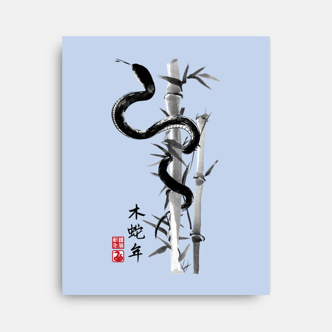 Year Of The Snake Sumi-e-None-Stretched-Canvas-DrMonekers