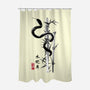 Year Of The Snake Sumi-e-None-Polyester-Shower Curtain-DrMonekers