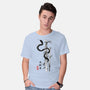 Year Of The Snake Sumi-e-Mens-Basic-Tee-DrMonekers