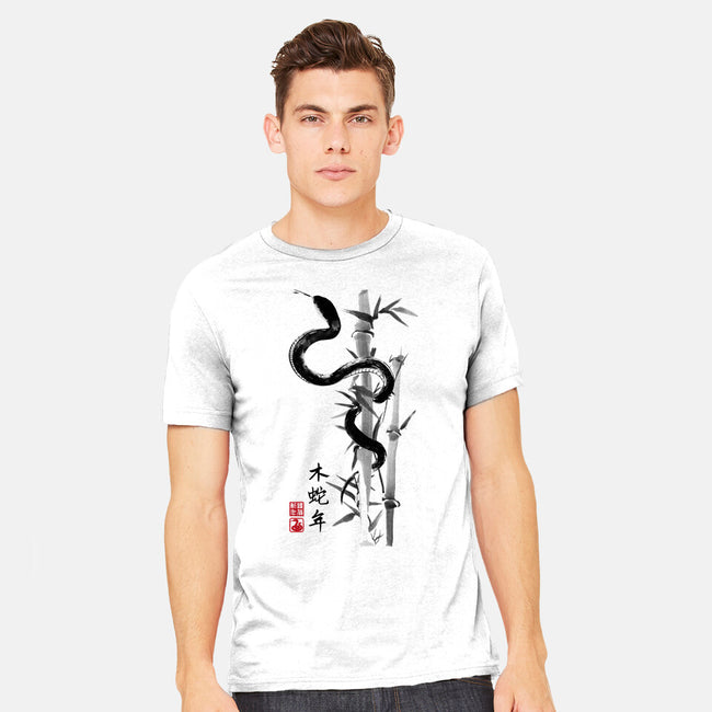 Year Of The Snake Sumi-e-Mens-Heavyweight-Tee-DrMonekers