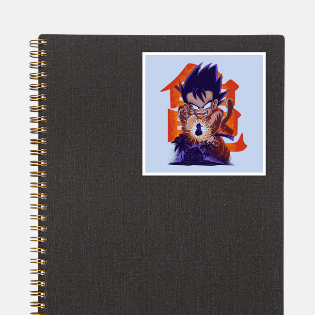 Saiyan Kid-None-Glossy-Sticker-rmatix