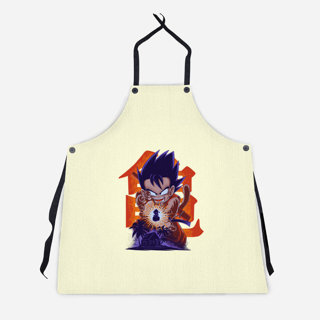 Saiyan Kid-Unisex-Kitchen-Apron-rmatix