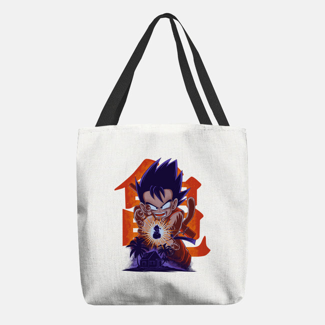 Saiyan Kid-None-Basic Tote-Bag-rmatix