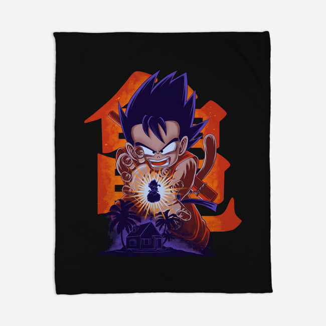 Saiyan Kid-None-Fleece-Blanket-rmatix