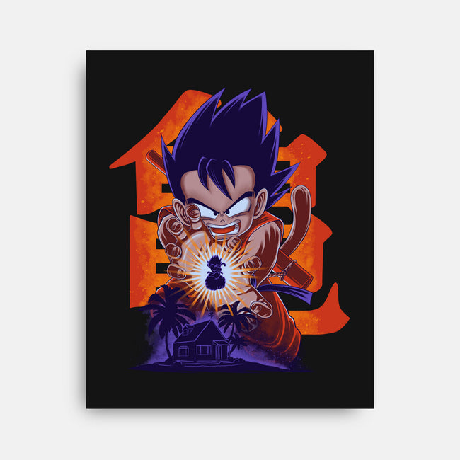 Saiyan Kid-None-Stretched-Canvas-rmatix