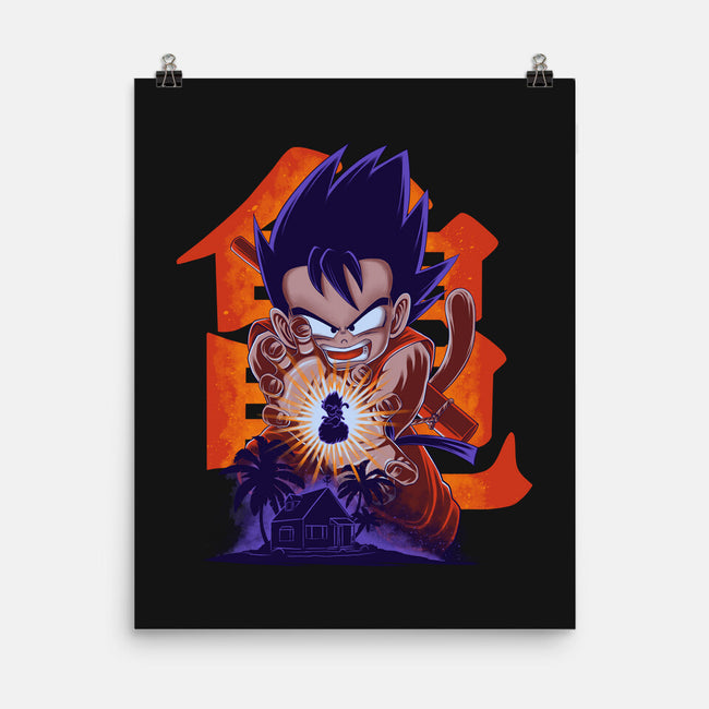 Saiyan Kid-None-Matte-Poster-rmatix