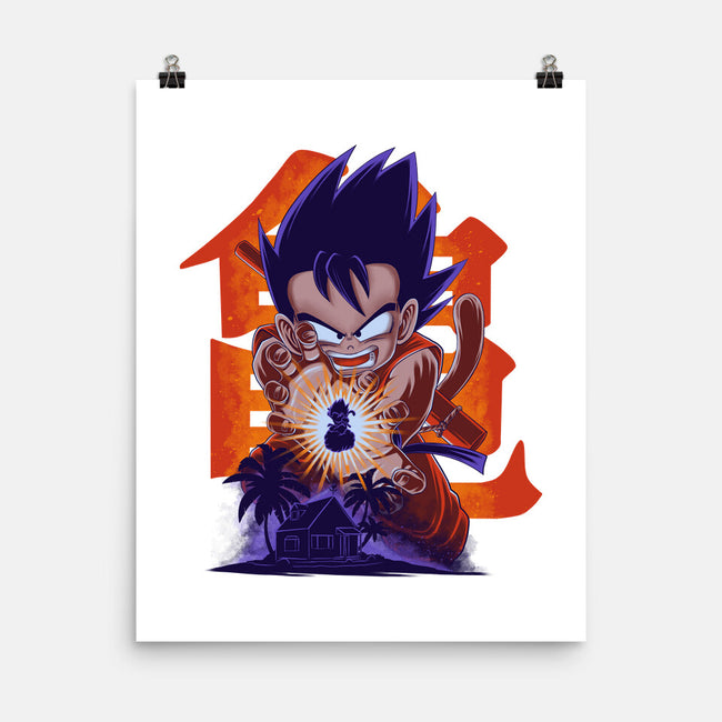 Saiyan Kid-None-Matte-Poster-rmatix